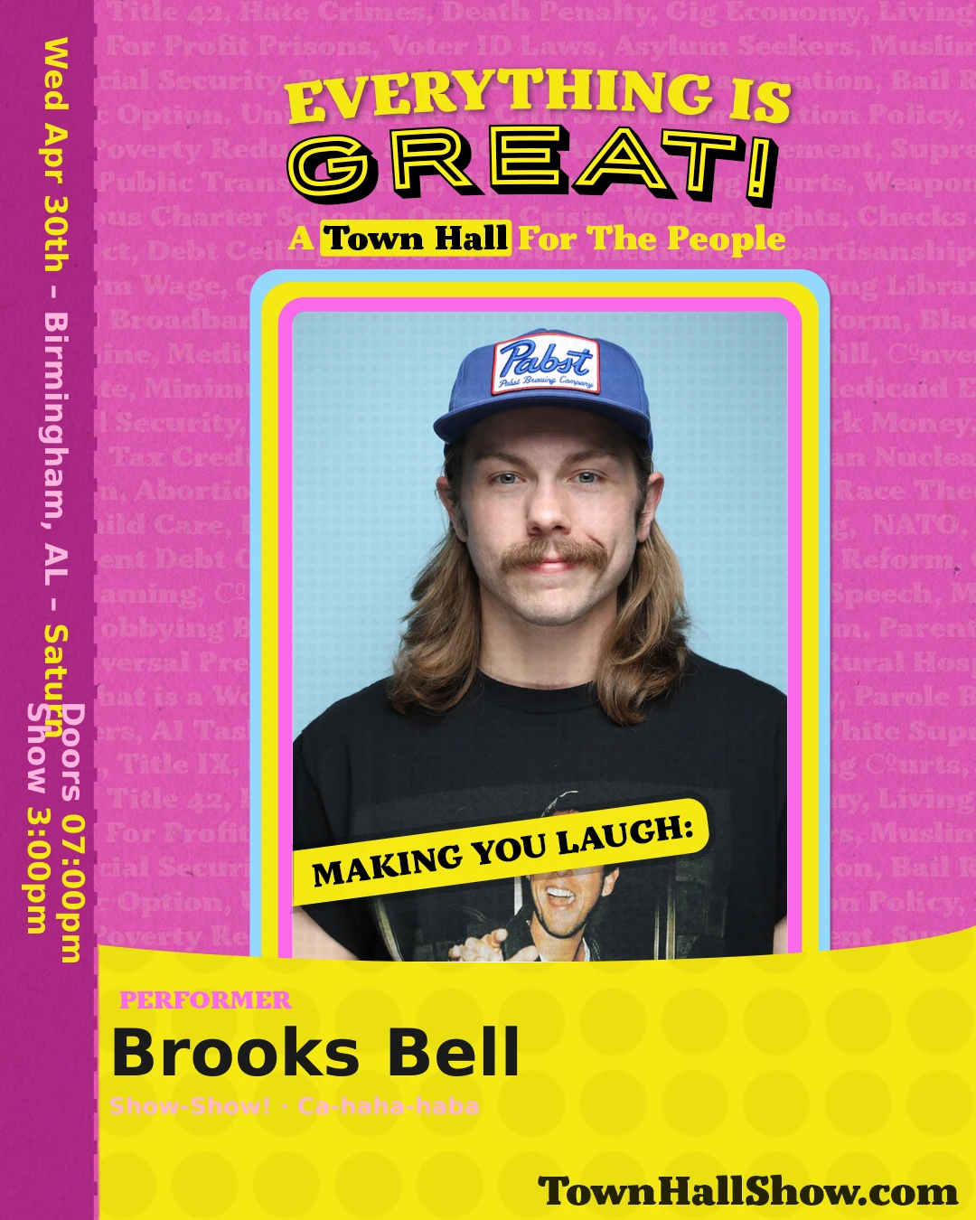 Brooks Bell — Performer, Everything Is Great! A Town Hall for the People
