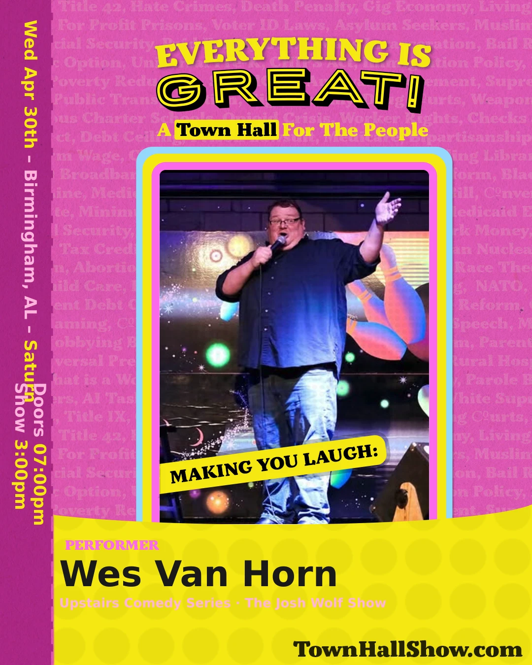 Wes Van Horn — Performer, Everything Is Great!